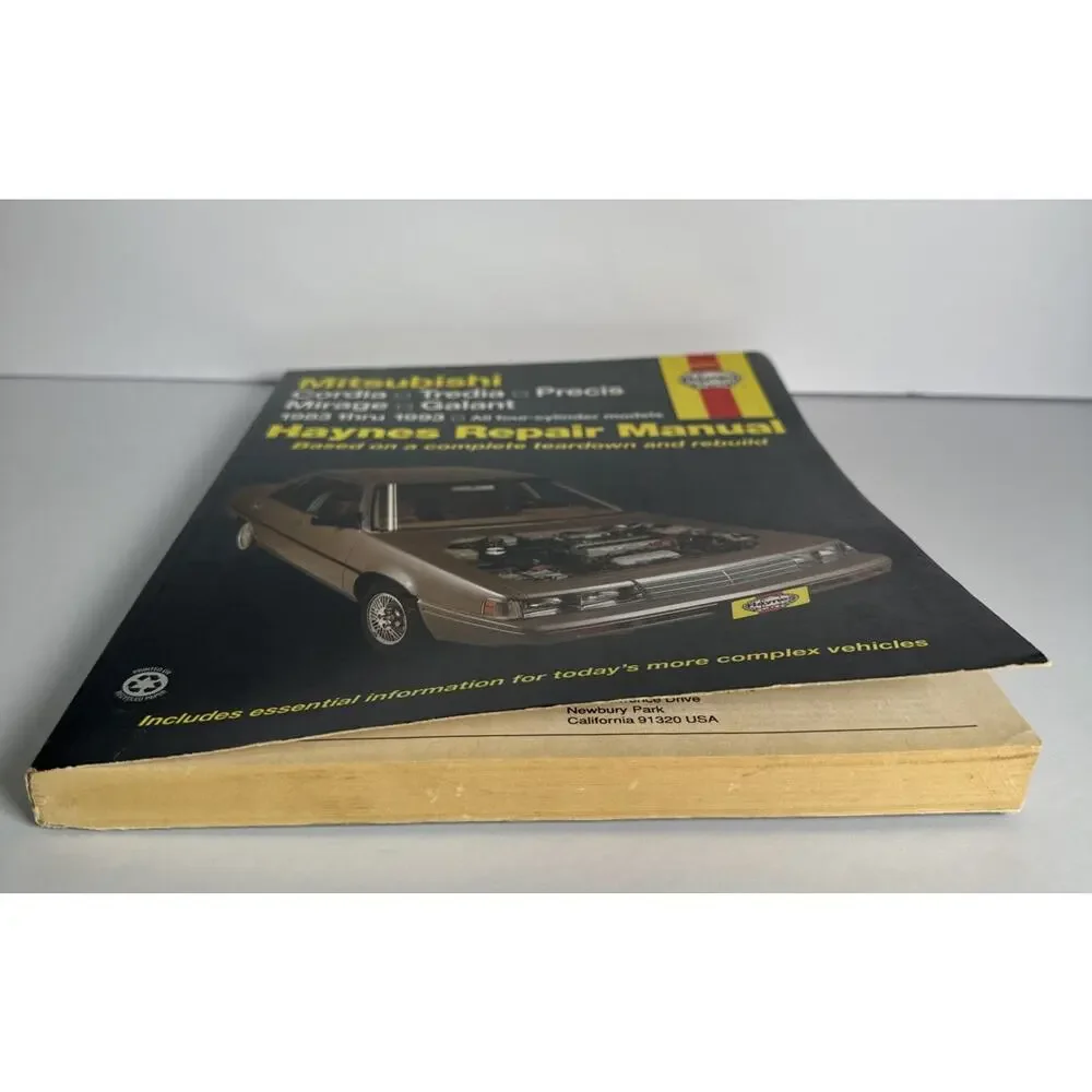 Haynes Repair Manual Mitsubishi Cordia Tredia Precis Mirage Galant 1983-1993